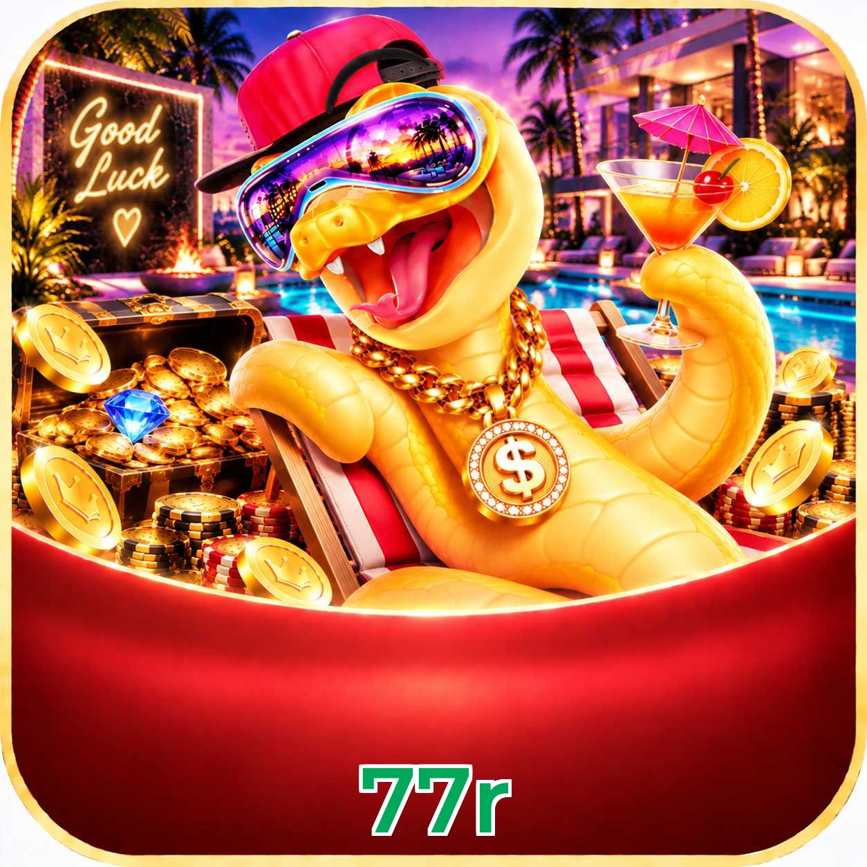 App 77r com catálogo premium, PIX e suporte 24/7